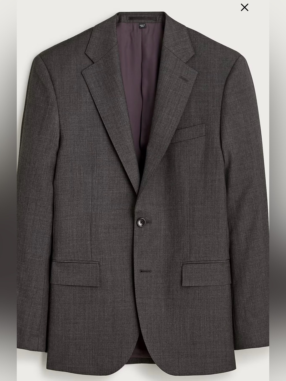 J. CREW Crosby Classic-fit suit jacket in Italian‎ worsted wool 36 R $550 BZ636
